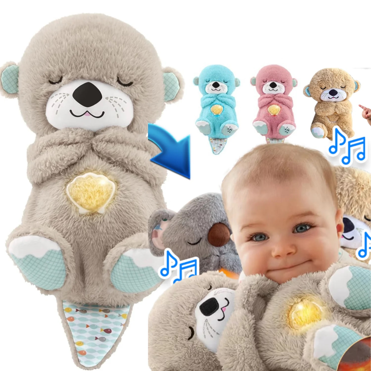 Miniatura 2 de Nutria Peluche Con Sonido Para Bebe